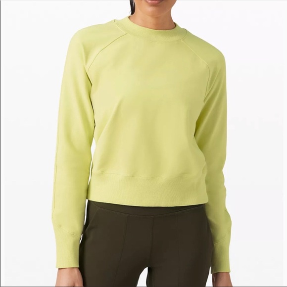 lululemon athletica Ready To Roll Crew Sweatshirt Lemon Vibe - Picture 1 of 12